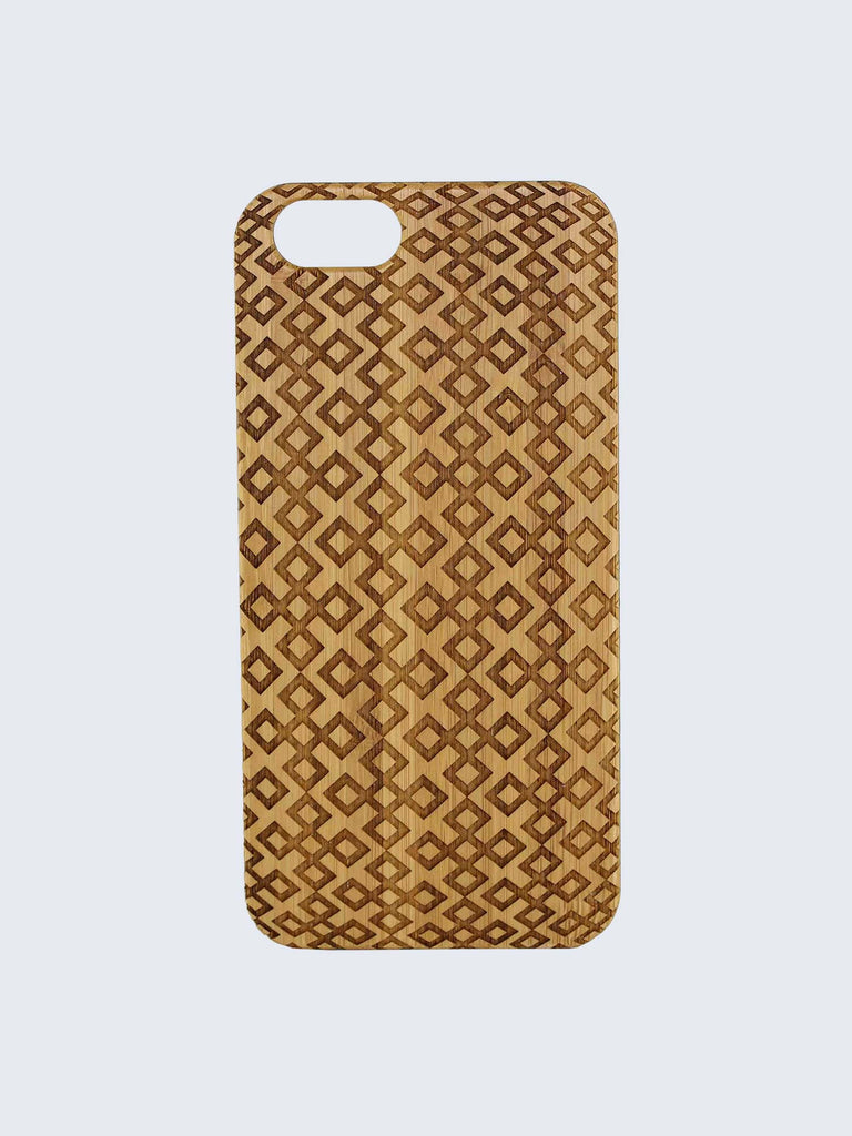3D Pattern Laser Engraved Wooden iPhone Case