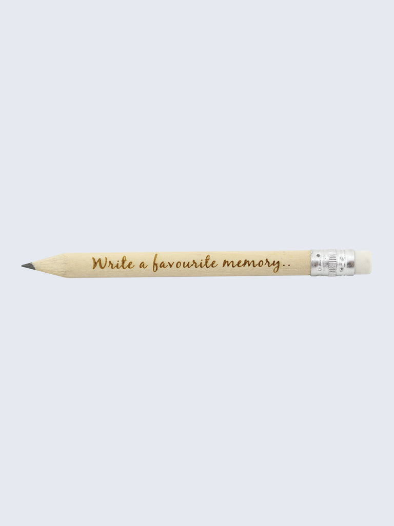 Personalised Wedding Birthday Save The Date Pencils Natural Wood 10cm Length