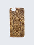 Aztec Pattern Laser Engraved Wooden iPhone Case