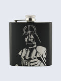 Darth Vader Star Wars Inspired Design Laser Engraved Black Stainless Steel 6oz Hip Flask
