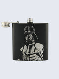 Darth Vader Star Wars Inspired Design Laser Engraved Black Stainless Steel 6oz Hip Flask