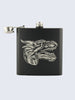 Dragon Game Of Thrones Laser Engraved Black Stainless Steel 6oz Hip Flask