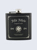 Felix Felicis Potion Harry Potter Inspired Design Laser Engraved Black Stainless Steel 6oz Hip Flask