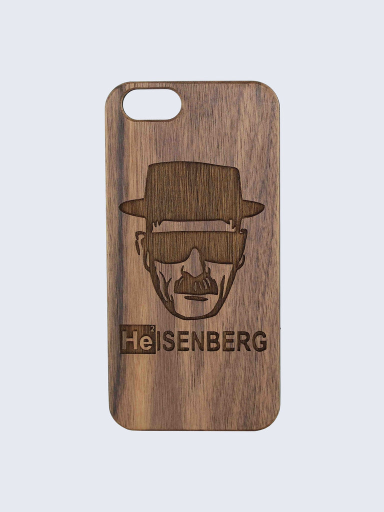 Heisenberg Laser Engraved Wooden iPhone Case