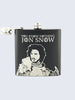 Jon Snow Game Of Thrones Laser Engraved Black Stainless Steel 6oz Hip Flask