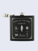 Severus Snape Potions Harry Potter Laser Engraved Black Stainless Steel 6oz Hip Flask