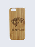 Stark Game Of Thrones Laser Engraved Wooden iPhone Case
