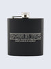 Stranger Things TV Series 80's Laser Engraved Black Stainless Steel 6oz Hip Flask