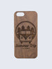 VW Camper Van Style Laser Engraved Wooden iPhone Case